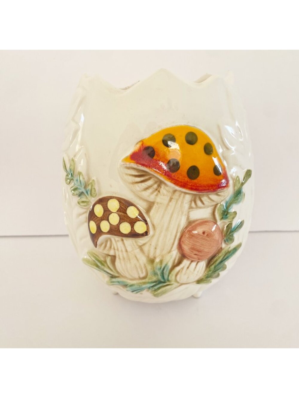 Vintage Sears, Roebuck Japan 1978 Mushroom Footed Kitchen Utensil Holder